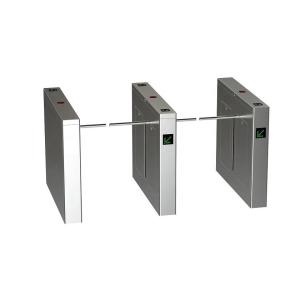 China SS304 Drop Arm Turnstile Barrier Gate with Fingerprint Face Recognition and 30 Person Per Minute Flow Control on sale