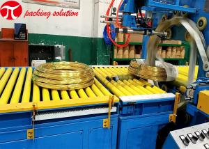  Binding Copper Wire Coil Packing Machine ID500mm Adjustable With Tilting Wrapping System 4.5kw Manufactures