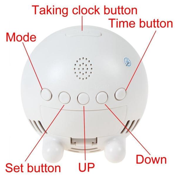 Mini SPY 1080P Wifi Hidden Camera Clock P2P Security With Pinhole Round