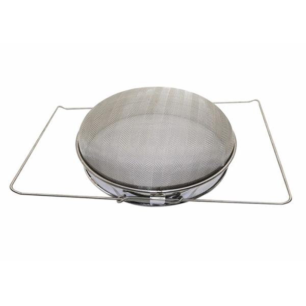 Double SS Strainer The Top Strainer Bottom is flat Common Quality Honey Strainer Filter