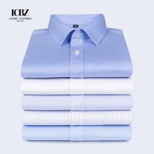 China Men's Dress Shirt Spanish Style 100% Cotton DP Ready-made No Ironing Needed Custom Fit on sale