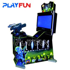  Adult 2 players arcade coin operated vibration Aliens gun shooting simulator game machine Manufactures