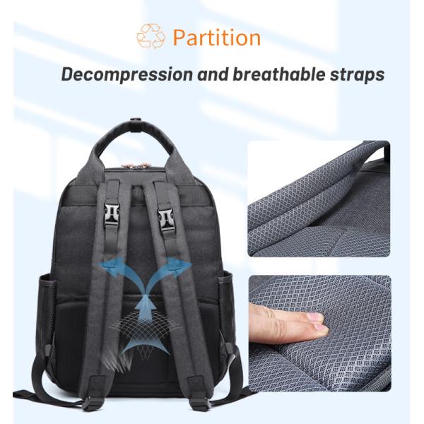 Multifunctional Nappy Backpack Scratch Resistant 23l Mommy Bag Rucksack