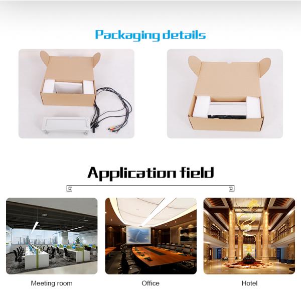 Flip Up Meeting Conference Table Switch Socket Box USB VGA RJ45