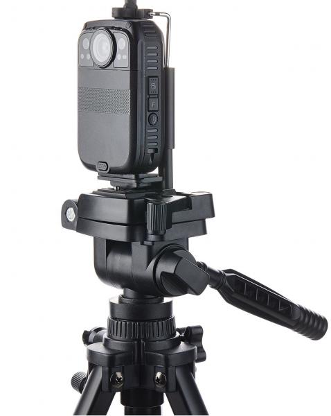 Black Body Worn Camera Tripod Holder Height Adjustable Body Cam Accessories