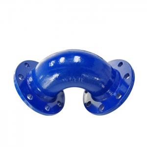  PN25 Ductile Iron Pipe Fittings Double Flanged Bend 90/45 Degree Manufactures