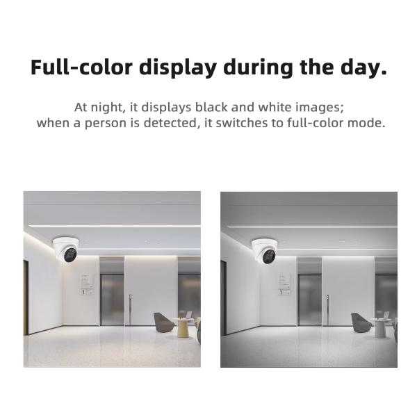 Double Light Camera Night Infrared Full Color CCTV IP Security Smart Camera Compatible Hik 4MP POE IP Camera