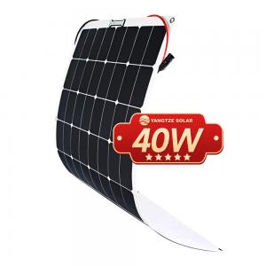  40 Watt Mini Flexible Solar Panel Portable IP68 Waterproof For Caravan Manufactures