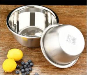 China Double Walled Metal Soup Bowl Food Grade Stainless Steel 304 Kimchi Bowl on sale