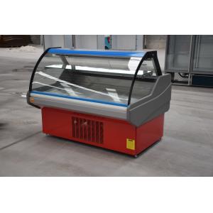 Chile Curved Glass Front Meat Deli Display Refrigerator 200L With Back Storage Manufactures