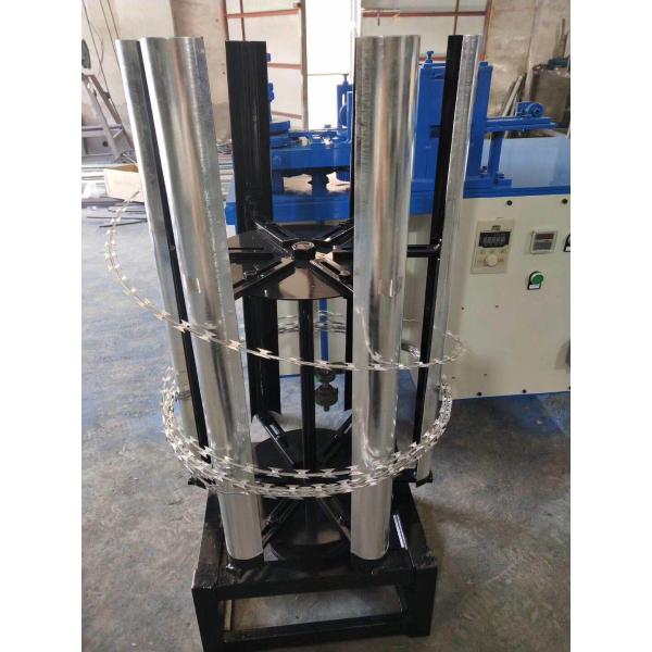 Galvanized 3.0kw 0.45mm Razor Wire Making Machine