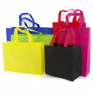  D W U Cut PP Non Woven Bag Reusable Customized For Shopping Packing Manufactures