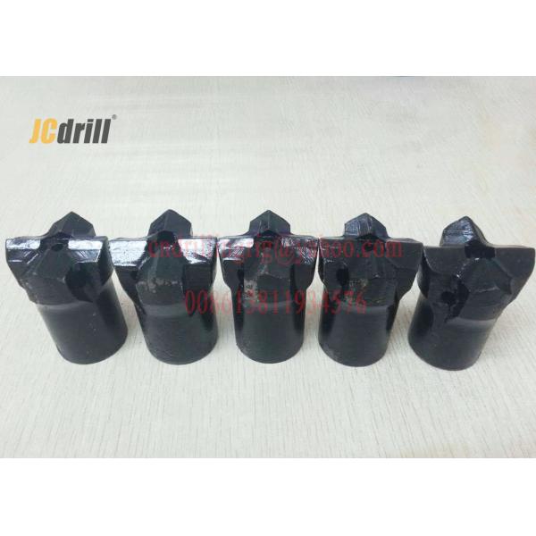 Industrial Tapered Chisel Rock Drill Head / Hard Rock Button Drill Bits 11 Degree