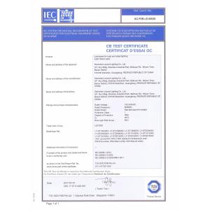 Shenzhen Leyond Lighting Co.,Ltd. Certifications