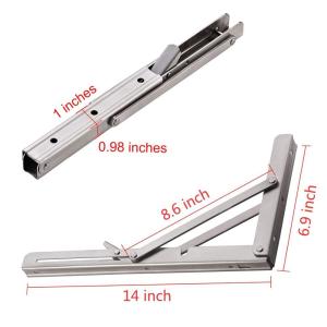 Triangle Adjustable Bench Table Bracket L Angle Wall Mounting Shelf