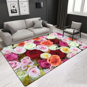  Aesthetic 3D Modern Figure Flower Pattern Artistic Living Room Carpet Hotel Area Rugs (3*4m) Manufactures