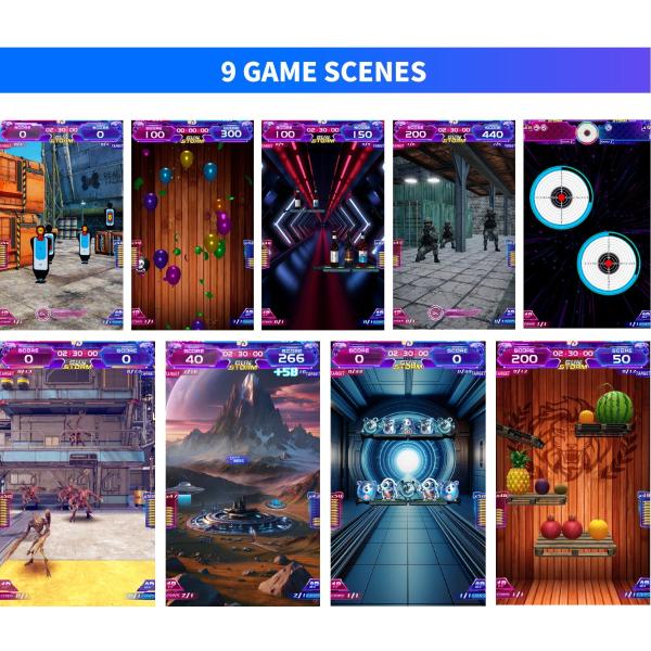 Large 75" Gun Arcade Games Shooter Arcade Machine Integrated Prize Counter