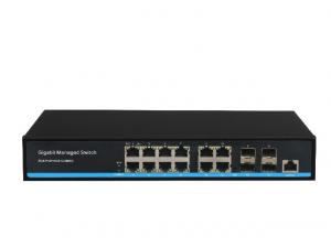  Gigabit 8PoE+4GE+4SFP 8 Port Poe Managed Switch For Security System / VOIP Solution Manufactures