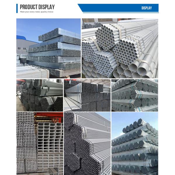 2-inch 3x3 galvanized rectangular/square ERW steel pipe, thickness 1mm to 1.8mm, square GB 6mm