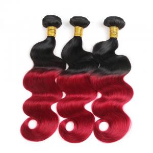  Colored Ombre Hair Weave Body Wave Malaysian Hair Bundles Thick Hair Ends Manufactures