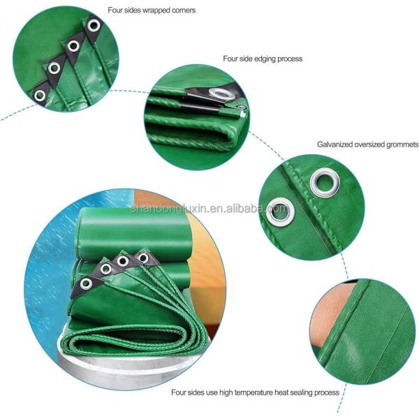 Blue Fireproof Waterproof Canvas PVC Tarpaulin Sizes and List for Construction Sites