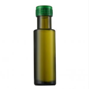  Customized Olive Green Glass Essential Oil Bottle 50ml/100ml Luxury Cooking Oil Bottle Manufactures