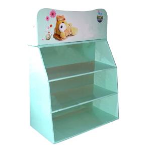  Promotional 3 tier corrugated Cardboard countertop Display Stands racks for trade shows Manufactures