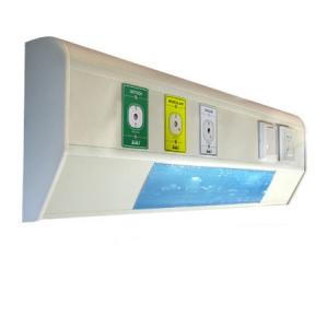  Standard Packing 1.2 Meters long Horizontal Wall Patient Hospital Bed Head Unit With Electrical Switches For Wards Manufactures