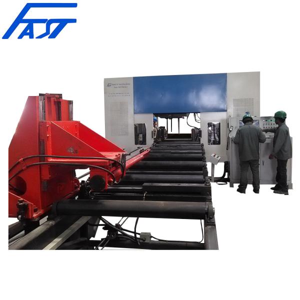 Powerful 3-Spindle CNC H-Beam Drilling Machine For Steel Structure Model SWZ1250-3 Exported To Tunisia