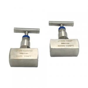 China 2 Way Gas Stainless Steel 316 High Pressure Oxygen Needle Valve Stainless Steel Bonnet Female Needle Valve on sale