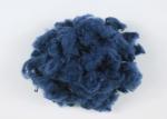 Indigo - Blue Colored Recycled Polyester Staple Fiber Abrasion - Resistant 3D