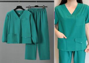  Hospital Uniforms Spandex Scrub Suits Sets Non Irritant Customization Available Manufactures