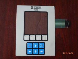  PET Light Weight Membrane Switch Keyboard , Remote Control Membrane Panel Switch Manufactures