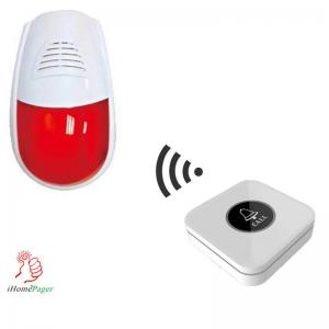  blue light touch emergency call button and sound and light out door alarm siren with strobe Manufactures