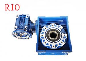China Double Speed Reduction Gearbox , NMRV Aluminum Worm Gearbox low noise on sale