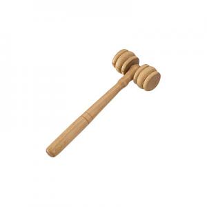  Handheld Men Relax Wooden Body Massager Hammer With 2 Roller Manufactures