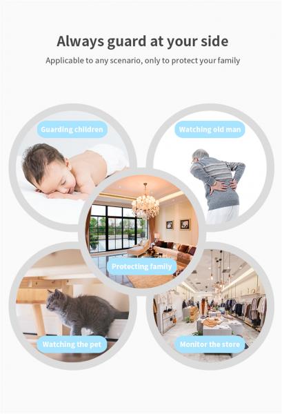 HD 3MP IP Wireless Wi-Fi Smart Camera Night Vision With Speaker Motion Baby Monitoring Home Security