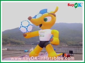 China Sport Games Inflatable Cartoon Characters H3 - 8m PVC Colorful Mascot on sale