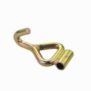  Hot Sales New Style Factory Safety Cargo Welding Gold J Single Hoist Hook For Tie Down Manufactures