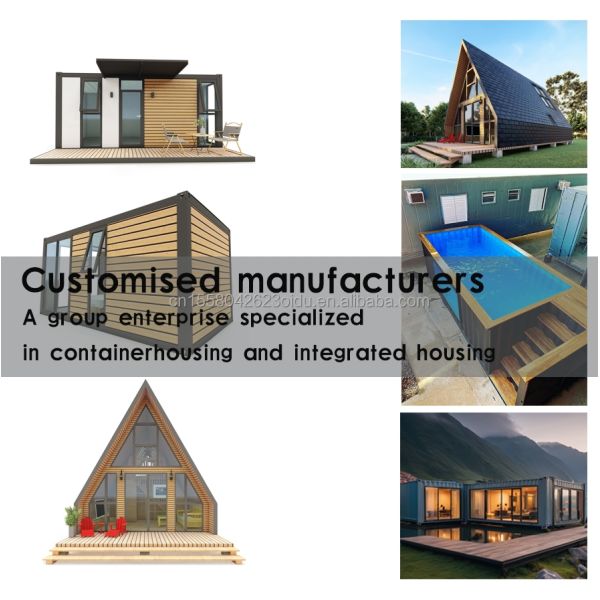 Fast Install Luxury Villa Prefabricated A Frame House Steel Structure Triangle Container House Made with Sandwich Panel