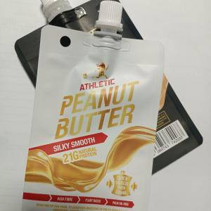  0.15MM Thickness Brown Mylar 90g Aluminum Foil Spout Pouch for Fruit Puree Packaging Manufactures