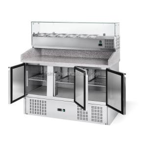 China Prep Tables & Units Saladette Refrigerator Salad Counter Salad Bar Refrigerator Thermostat on sale