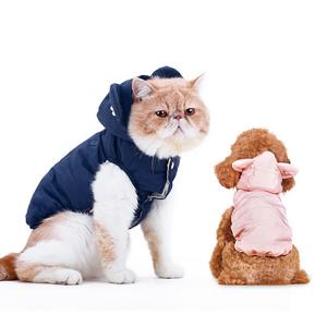  Weight 150g Cat Wearing Baby Clothes Blue / Pink Color 2 Sizes For Winter Manufactures