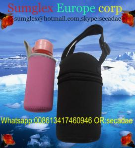  neoprene water bottle holder with shoulder strap Manufactures
