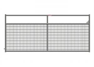 China Weather Resistant 10 Ft Metal Farm Gate , Wire Filled Steel Tube Farm Gates on sale