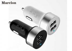 China Dual USB Bluetooth Car Charger , Car FM Transmitter Intelligent IC Chip on sale