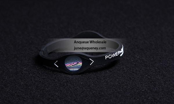 Quality Logo Custom Hologram Energy Balance Bracelet, silicone power band for sale