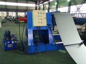  Hydraulic Decoiler Coil Slitting Machine For Color Steel 2 Rubber Stations Manufactures