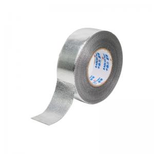 China 25M Aluminium Tape Waterproof , Fiberglass Foil Tape High Temp Resistant on sale