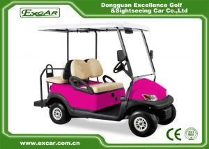  Pink 48 Voltage Trojan Battery 4 Passenger Golf Cart Rear Drum Brake Type Manufactures